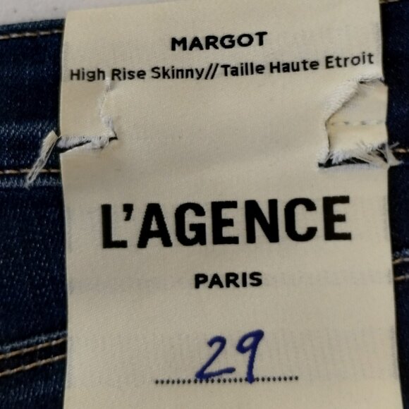 L'AGENCE Margot  High Rise Skinny Jeans Size 29 NWT - Picture 4 of 8